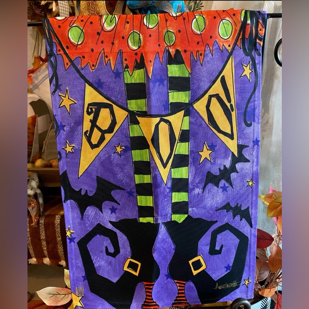 Studio M Halloween Witch and Haunted House Decor Set - Purple, Orange, Green